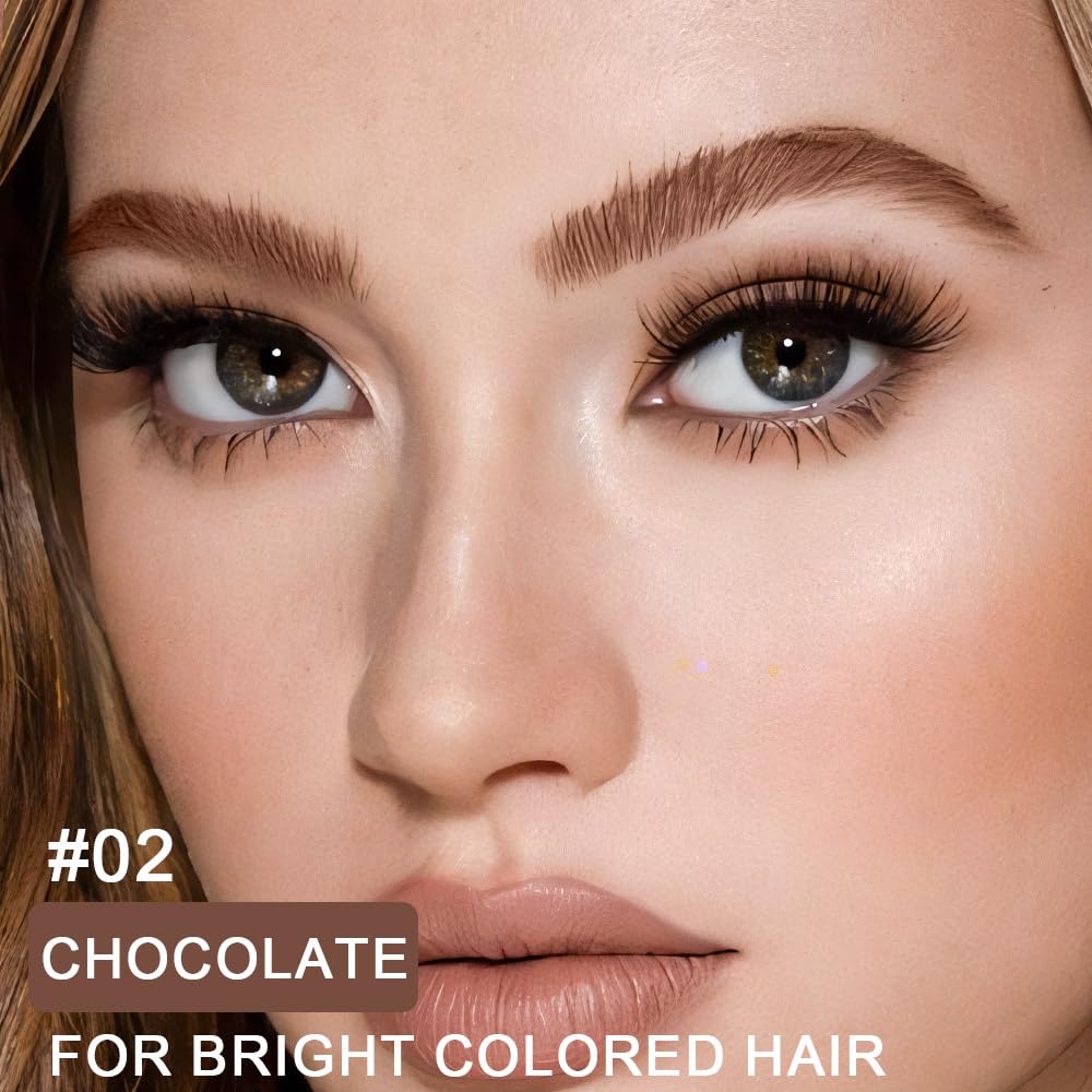 Kaely 2Pcs Eyebrow Gel Waterproof,Longwear Tinted Eye Brow Mascara,Eyebrow Color Makeup kit,maquillaje gel para cejas a prueba de agua,Long Lasting Eyebrows Vegan cosmetics,02 Chocolate