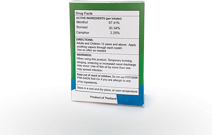 POY-SIAN Thai Pim-Saen Balm Oil 5ml Roll-On (Pack of 3)