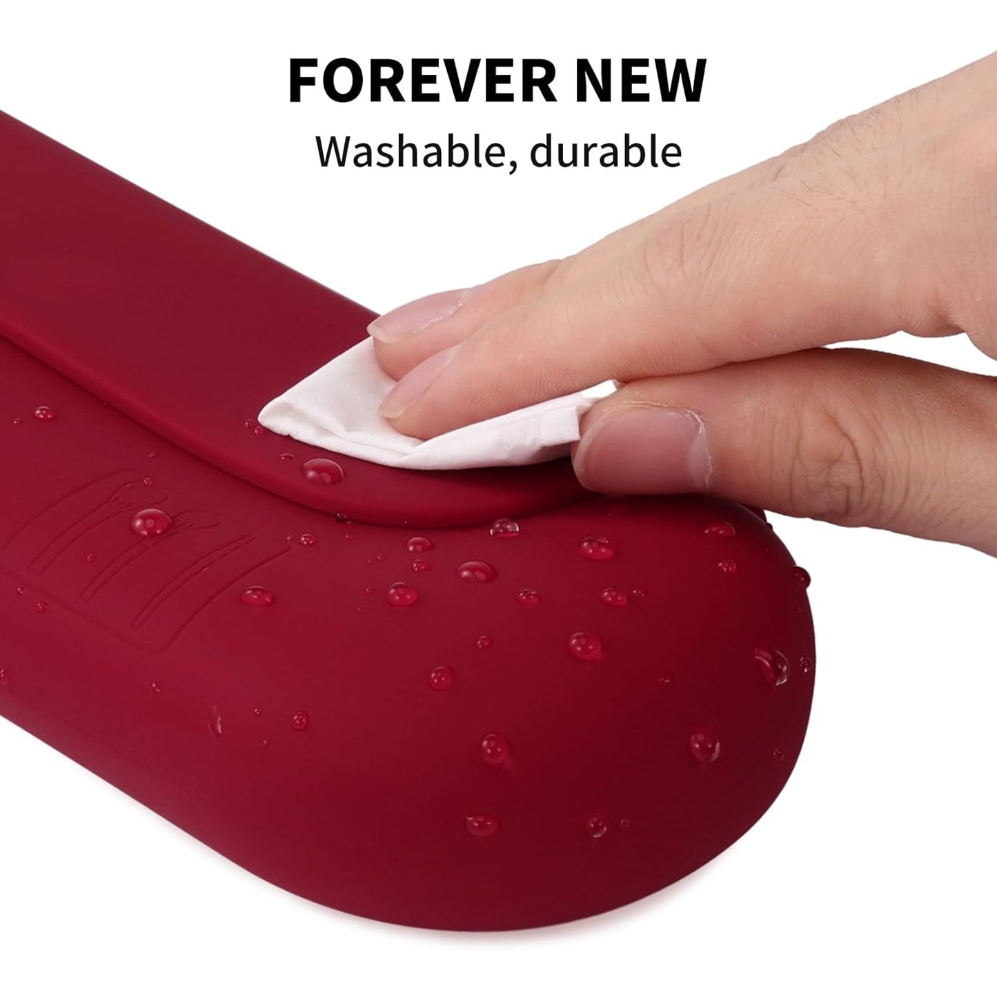 Silicone Makeup Brush Holder Travel Cosmetic Bag：Soft Portable Cosmetic Face Brushes Holder with Upgrade Anti-Fall Out Magnetic Closure, Large Travel Makeup Brush Case - Red