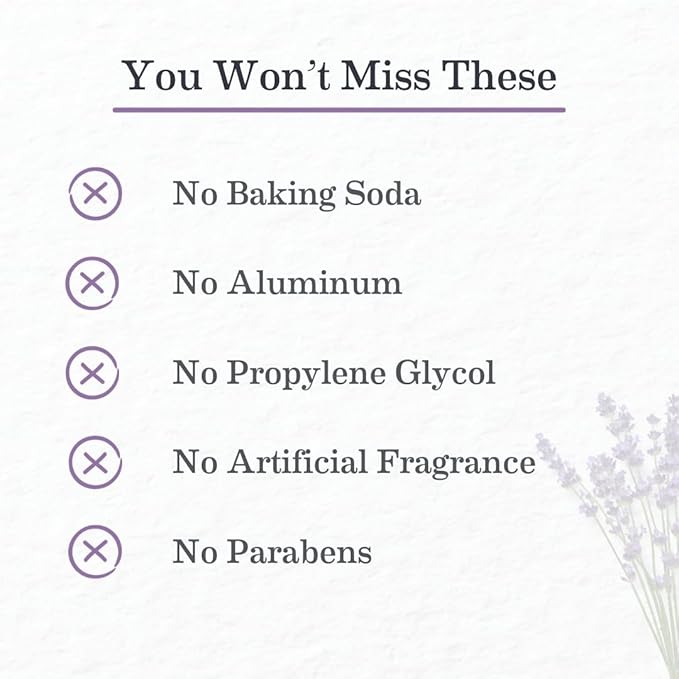 Earth Mama Calming Lavender Deodorant | Safe for Sensitive Skin, Pregnancy and Breastfeeding, Contains Organic Lavender, Calendula and Coconut Oil, No Baking Soda or Aluminum, 2.65-Ounce