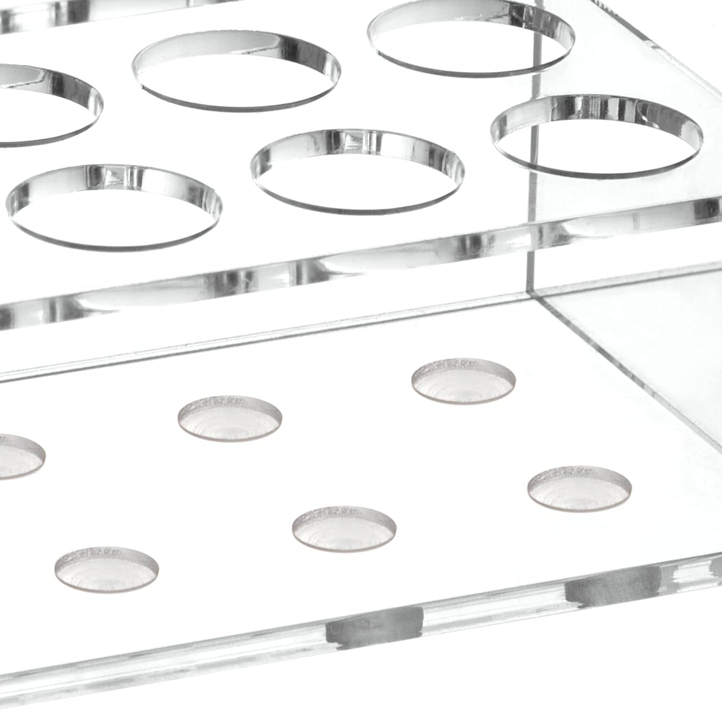 HBlife Acrylic Magnetic Dry Erase Marker Holder for Whiteboard, Wall Mount 10 Slots Magnet Pen Pencil Holder for Fridge Refrigerator, Locker Organizer Accessories for School Classroom Office, Clear