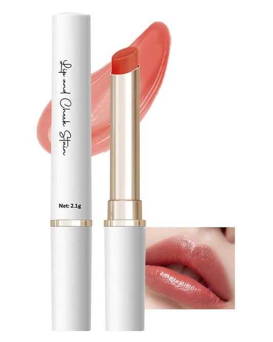 PH Color Changing Lipstick, Waterproof Temperature Color Change Lip Balm, Multi-Use Lip and Cheek Tinted Lip Gloss, Long-Lasting Hydrating Moisturizing Lip Tint, Festival Makeup Gift for Women-02 Red
