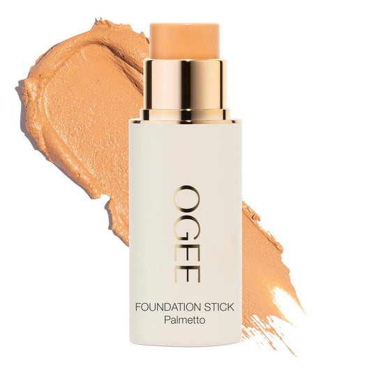 Ogee Sculpted Complexion Foundation Stick (Palmetto 2.80N - Medium Light Tan, Olive Undertones) Full Coverage Foundation Makeup - Instantly Balance & Even Complexion - 70% Organic Ingredients