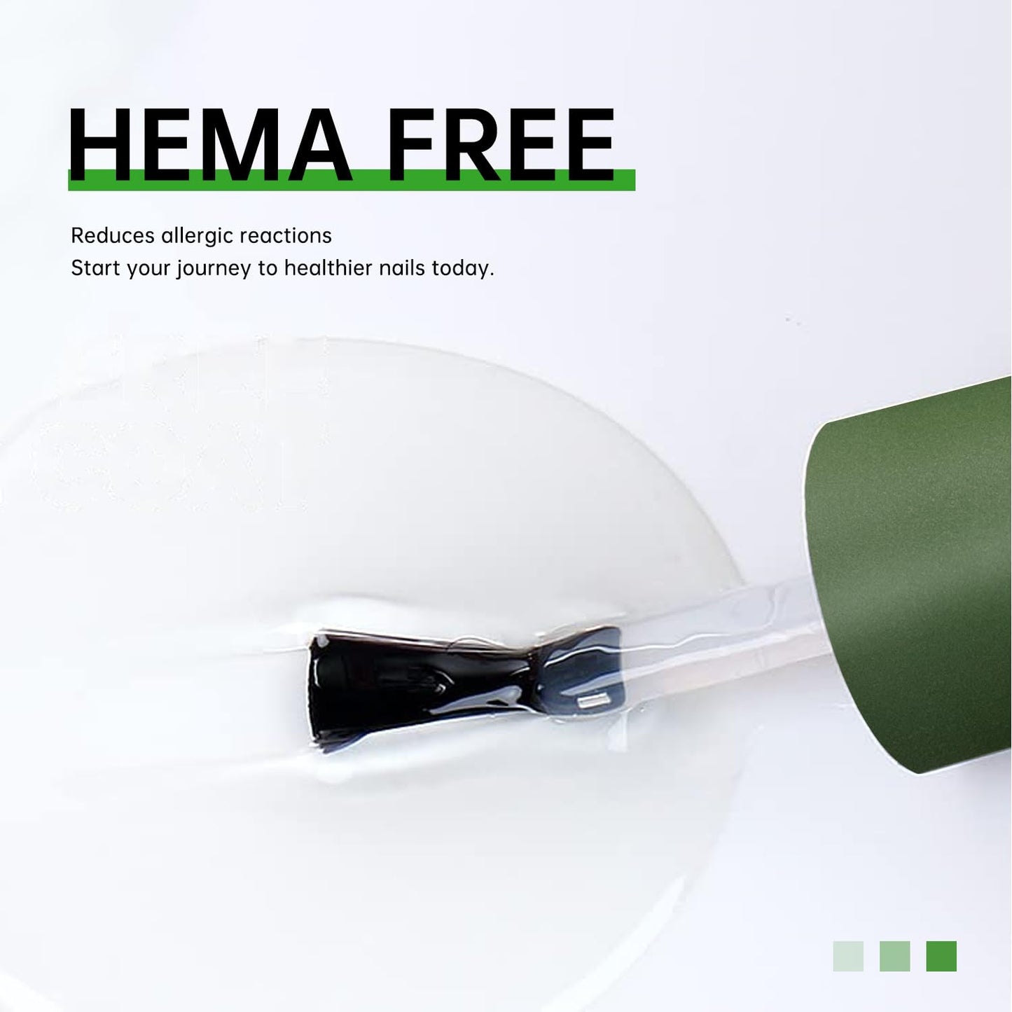 Hema Free Base Gel - Hypoallergenic Strong Adhesion (30+ Days) | Multi-Functional Clear Builder for Natural Nails & Extensions Gift for Women