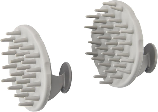Scalp Hair Massager Shampoo Brush 2-Pack, Scalp Scrubber Set for Hair Growth and Deep Cleansing with Thick and Thin Bristles
