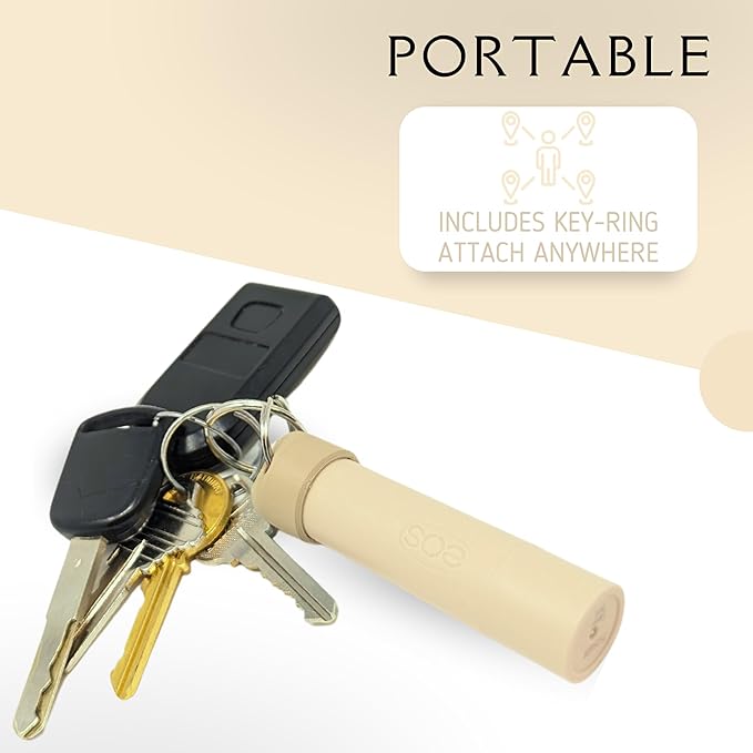 Keychain Holder EOS Lip Balm Stick (Keychain Only) - Travel Size Lip Balm Chapstick - Healing Stick - Made in USA