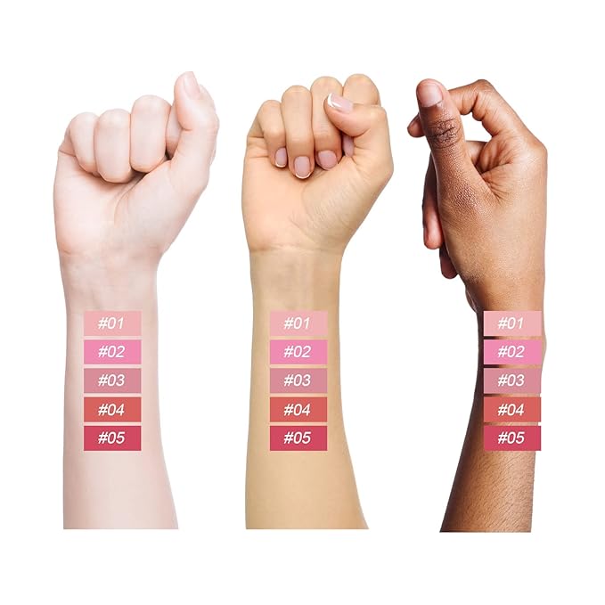 MEICOLY Matte Dewy Liquid Blush,Super Natural Cream Blush Stick for Cheeks,Silky Smooth Soft Pinch Long-Lasting Waterproof and Sweat proof Blush Makeup,Cruelty-Free,04 Joy,Orange Red