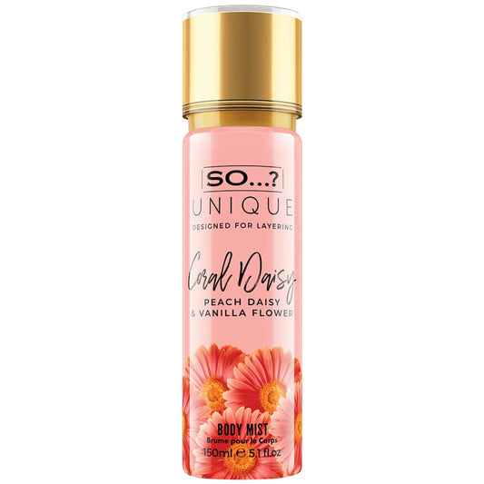 So…?...? Unique Coral Daisy Body Mist - Perfume for Women - Gourmand Fruity Vanilla Perfume - Gifts - Body Spray for Women - 5.1 oz