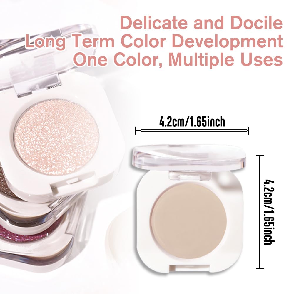 Single Matte Eye Shadow Palette Makeup, Nude Brown Matte Eyeshadow for Women, Monochrome Eye Shadow Makeup, Pigmented Waterproof Sombras Para Ojos, Vegan, Talc, Paraben & Cruelty Free, 06