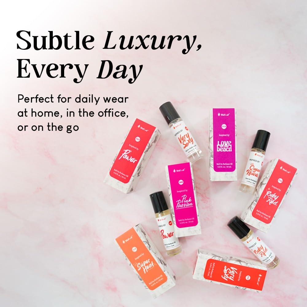 Well's Oil Roll-On Perfume Oil (Cool Aqua) | Crisp Aquatic Notes | Long-Lasting | Paraben-Free | 0.33 Fl Oz / 10 ml