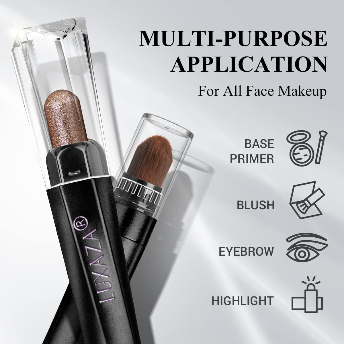 10PCS Eyeshadow Stick, Shimmer And Matte Brown Metallic Cream Eyeshadow Pencil Crayon with Smudge-proof & Waterproof, Eye Brightener Stick, Ideal Gift for Women - Cocoa Crush