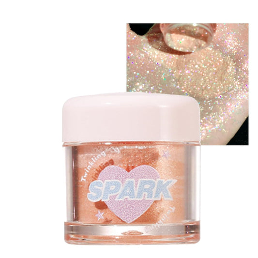 Crystals Glitter Eyeshadow Loose Powder, Face Eye Glitter Korean Makeup Eye Shadow, Sparkle Shimmer Highlighter Makeup#18