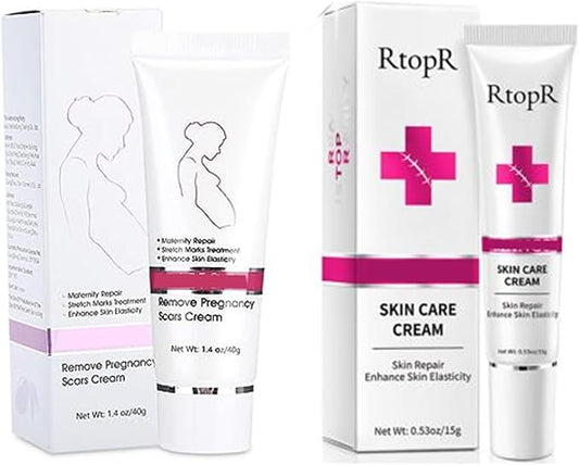 RtopR Stretch Marks and Scar Cream,Crema para Estrias De Embarazo,Stretch Marks Postpartum Repairing Cream Wrinkles Diluting Removal Cream Crema De Cacao para Cicatrices