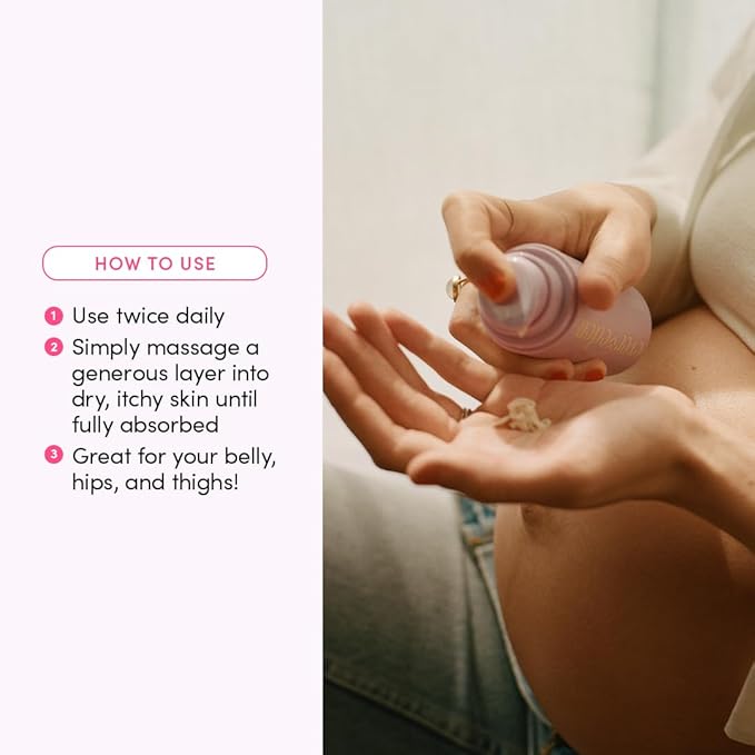 Evereden Nourishing Stretch Mark Cream 50ml | Clean and Unscented Pregnancy Skincare | Stretch Mark Prevention