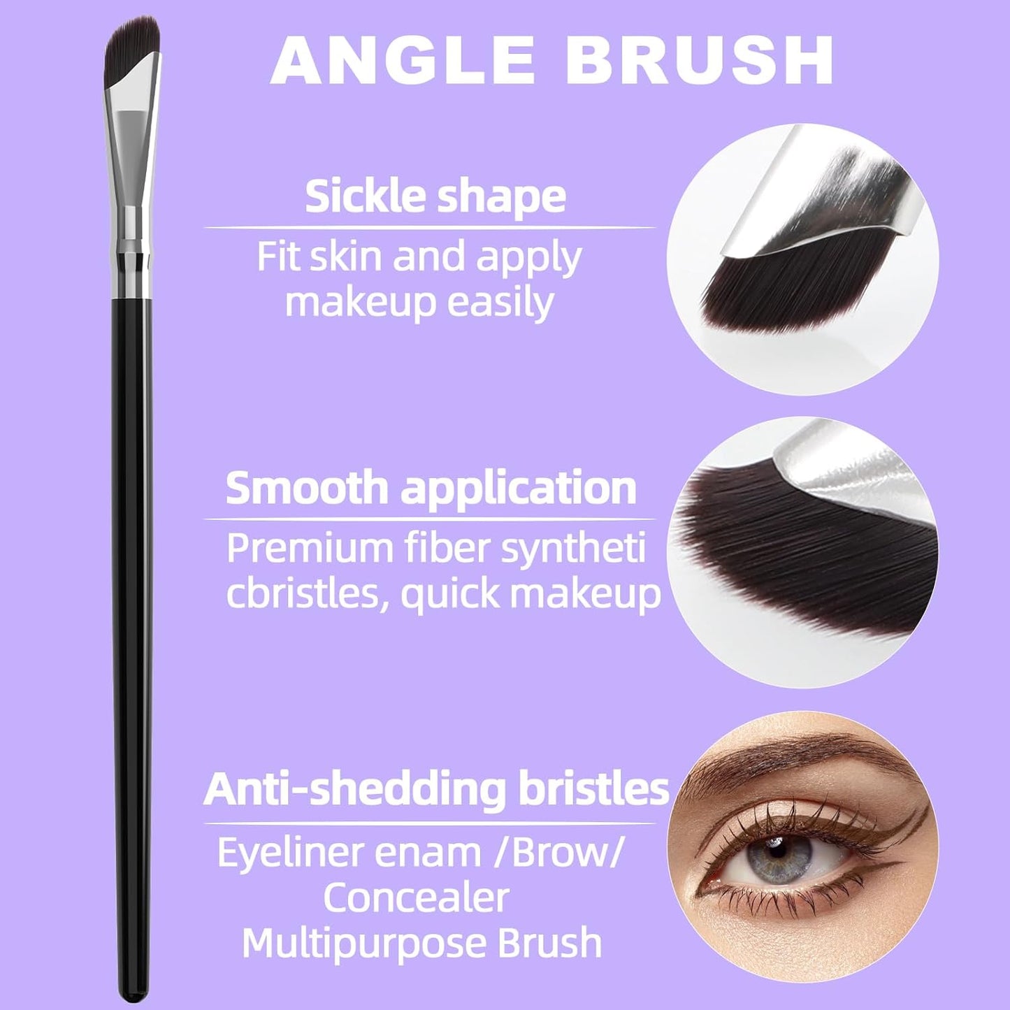 LAVONE Eyeliner Set - Waterproof Makeup Kit with Liquid Eye Liner Pencil, Gel Eyeliner and Angled Eye Liner Brush, Waterproof, Smudge Resistant, Long Lasting Formula - Dark Brown