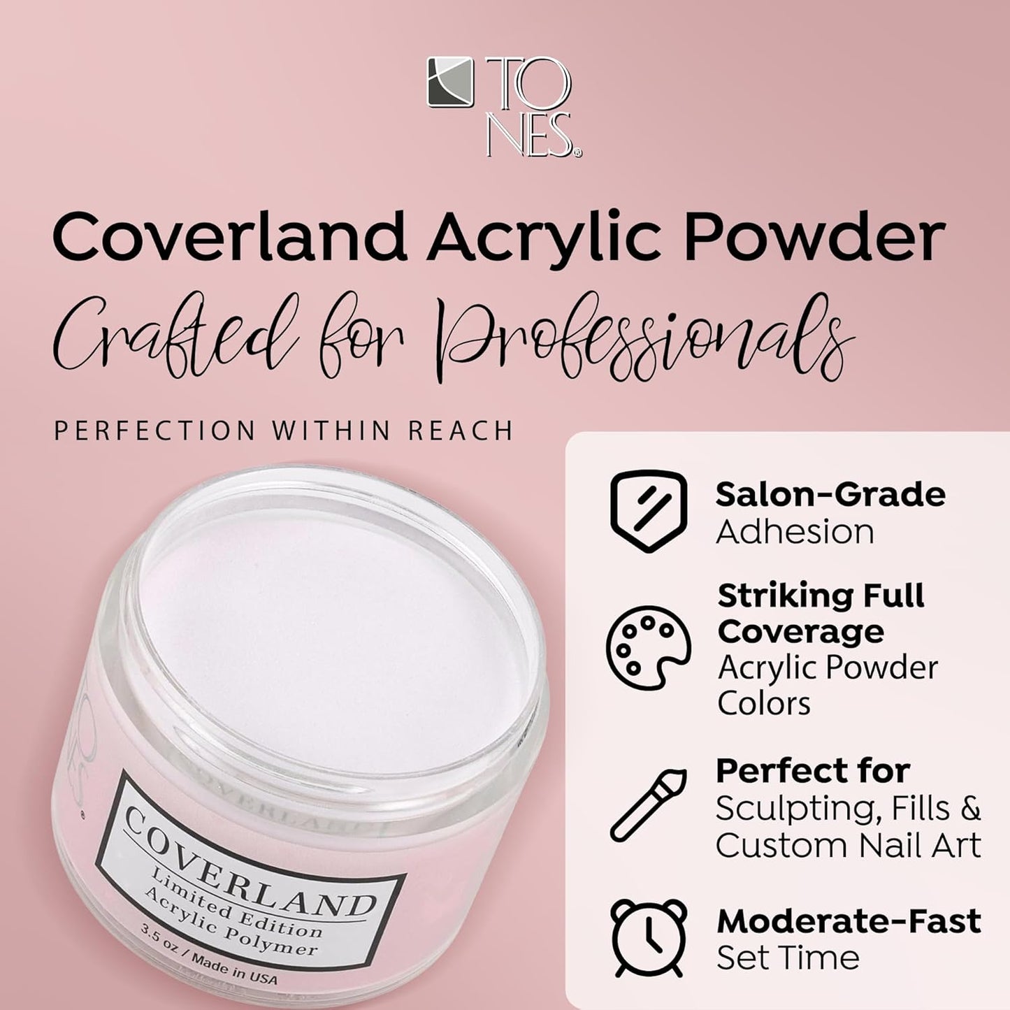 Coverland Acrylic Powder 3.5oz "Mauve" - Limited Edition