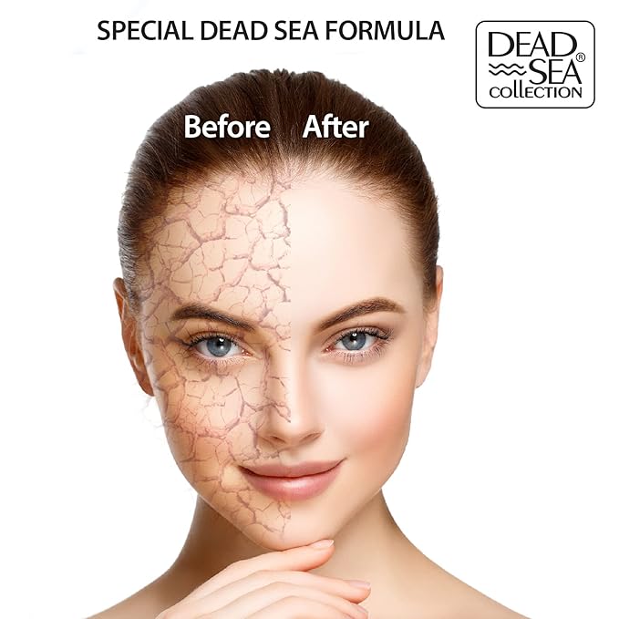 Dead Sea Collection Facial Kit Retinol - Day Cream (1.69fl.oz/50ml jar) & Facial Serum (1.69fl.oz/50ml bottle) - Pure Dead Sea Minerals - Anti-Wrinkle Hydration Smooth and Moisturized Skin