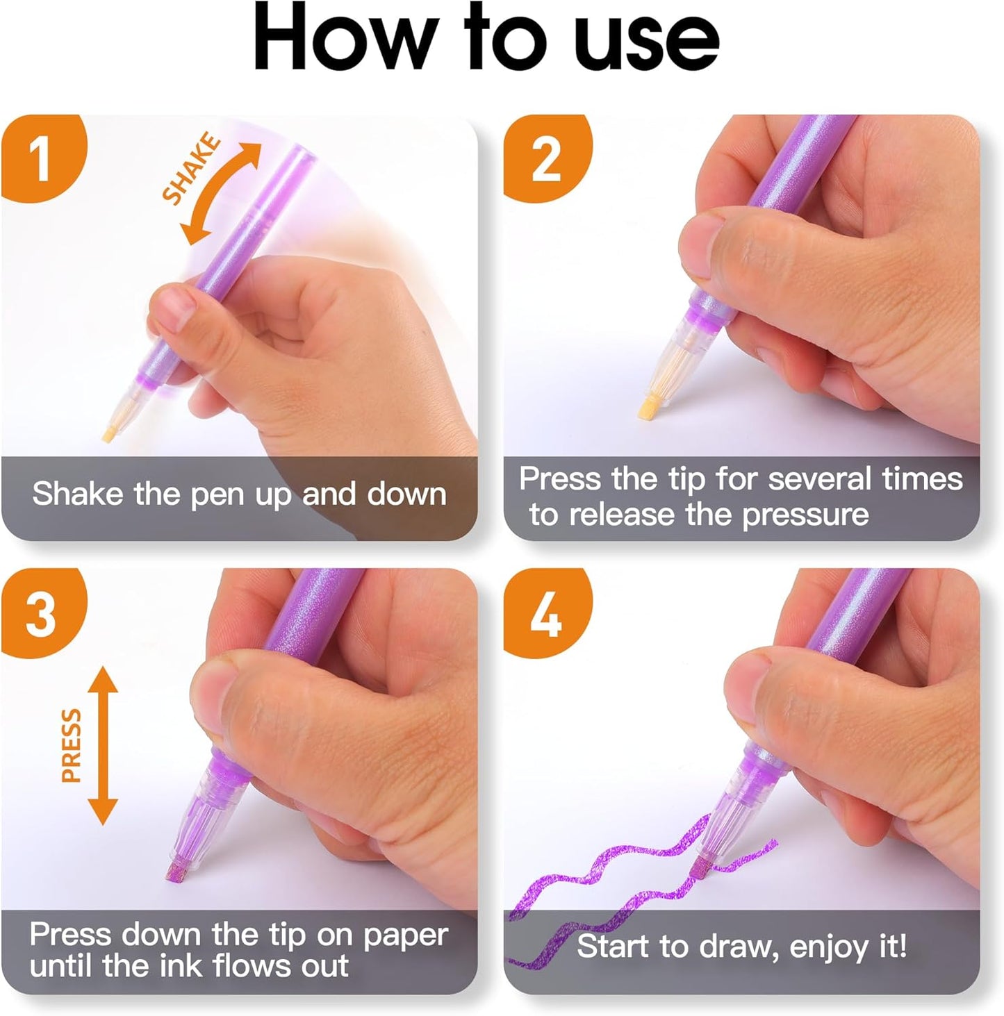 Glitter Highlighters, 16-Count, Chisel Tip Glitter Highlighters Assorted Colors, Sparkly Pastel Highlighter Markers for Adults Journaling Coloring Drawing Doodling