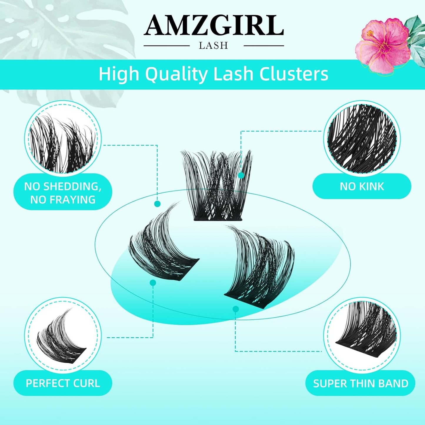 Lash Clusters Wet Look 140Pcs Fluffy Eyelash Cluster Ultra-Thin Lash Band Eyelashes Extensions Spiky Anime Wide Span Lashes(Sunflower,C-Mix10-18mm)