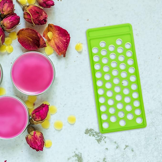 Beaupretty Lip Balm Filling Tray and Spatula Set Lip Balm Crafting Kit Instantly Fills 50 Standard 15mm width Tubes Lip Balm Containers