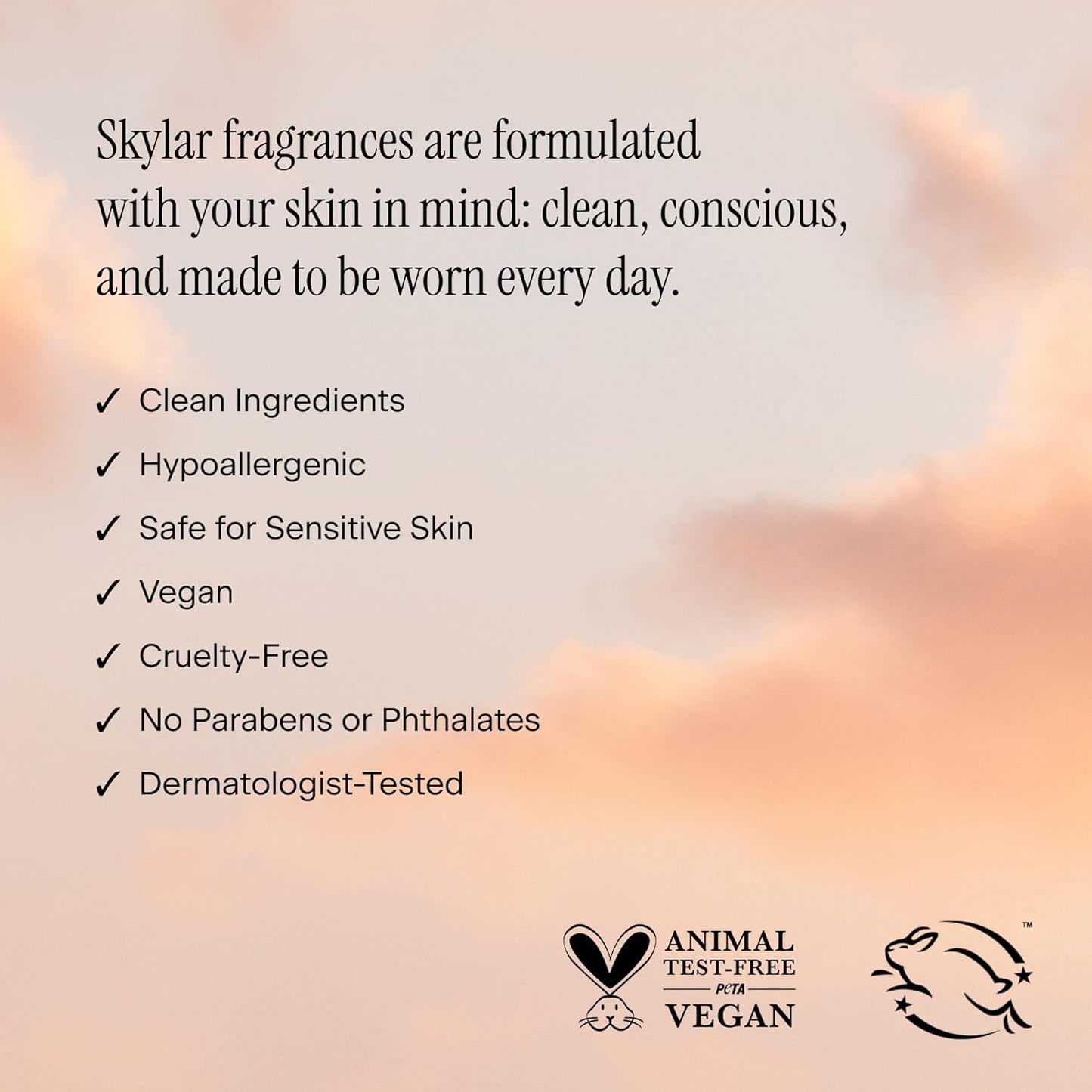Skylar Vanilla Sky Hair & Body Mist | Hypoallergenic & Clean Fragrance | Vegan, Cruelty Free, and Safe For Sensitive Skin | 80 ML, 2.7 Fl Oz