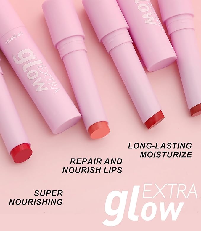 MAEPEOR Nourishing Lip Balm 8 Colors Smooth Moisturizing Lip Glow Gloss Non-Sticky and Long-lasting Hydrating Jelly Lip Balm for Women and Girls (Color 02)