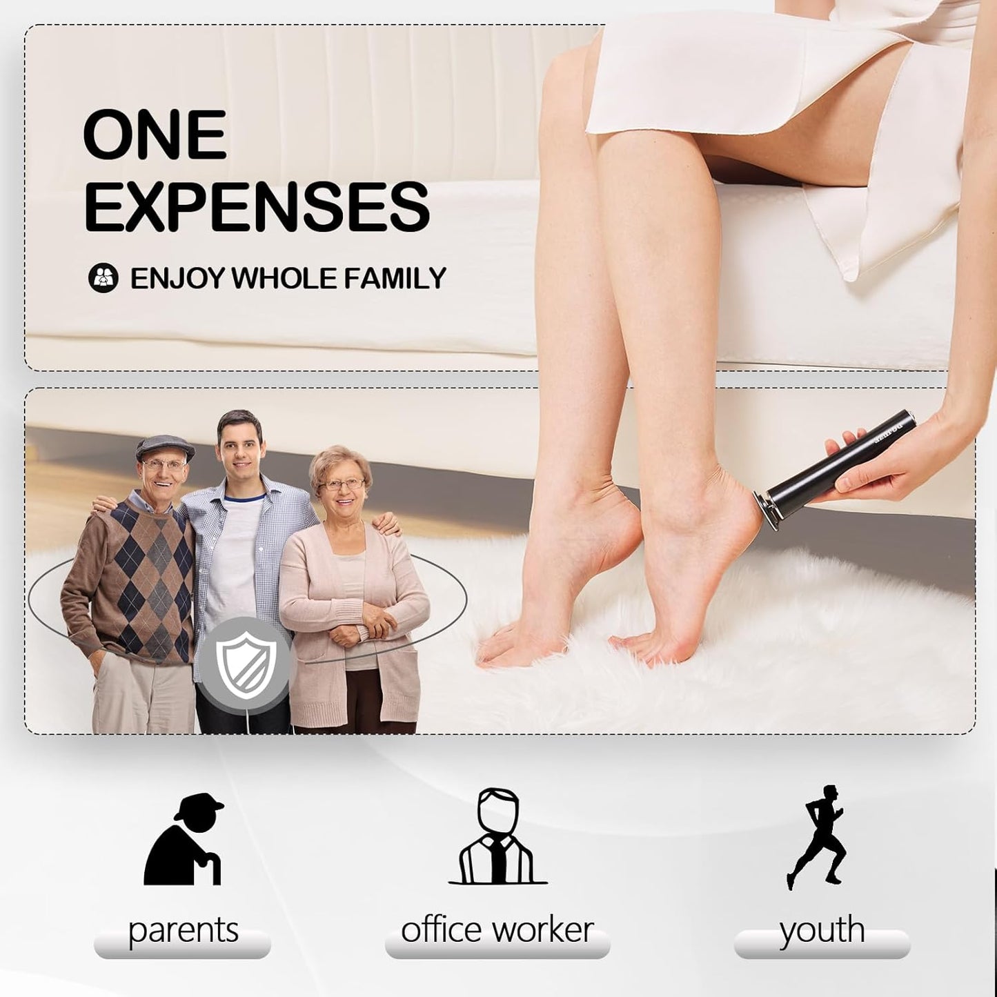 Cordless Electric Foot Callus Remover,Rechargeable Grinder Tool for Feet Dead Skin,Professional Pedicure File Heel Sander Tools with 60pcs Sandpaper Pads(Black)