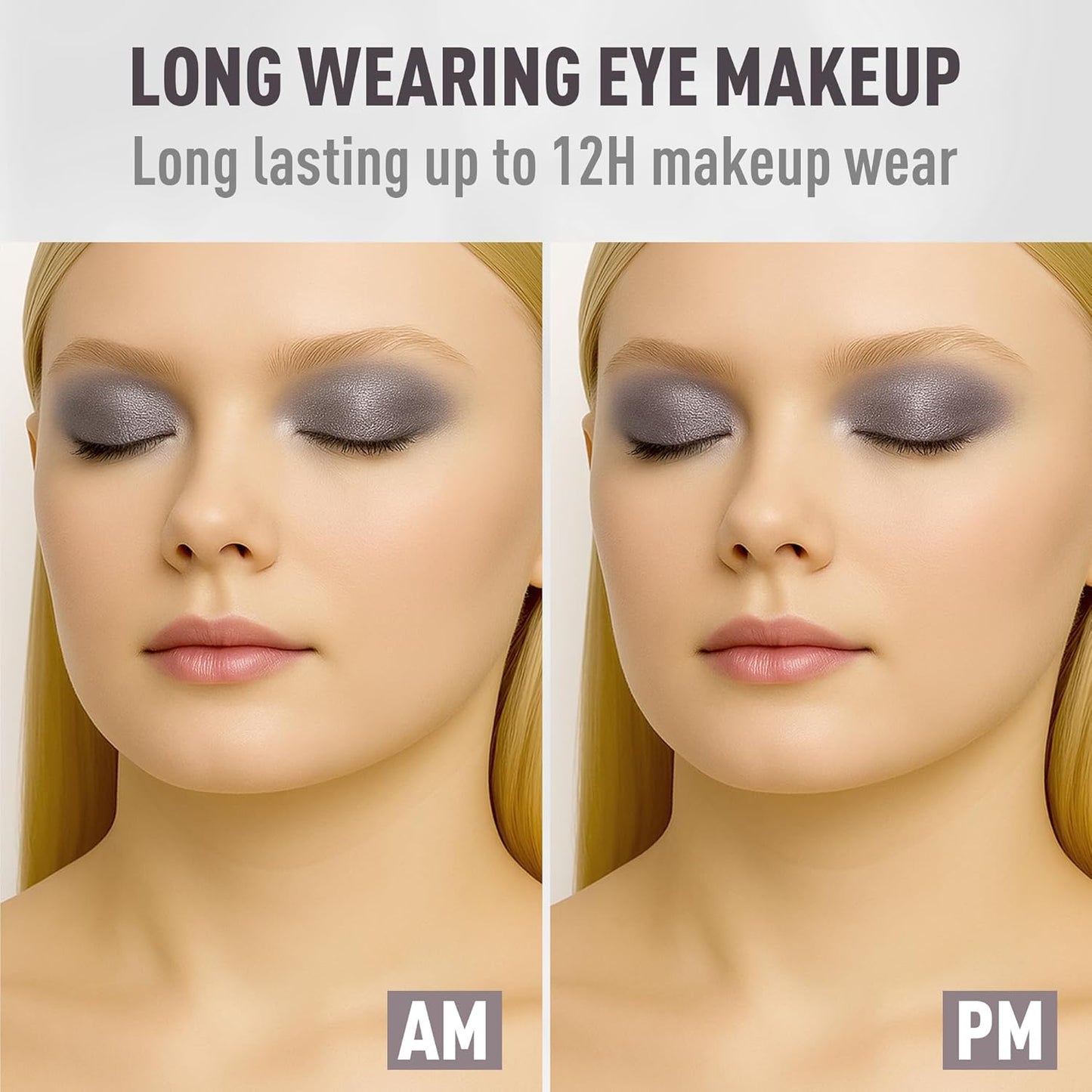 FV Cream Shimmer Eyeshadow Stick，Long Lasting & Waterproof, Multi-Use & High Pigment Eyeshadow Makeup Stick, Smoky Grey Shimmer