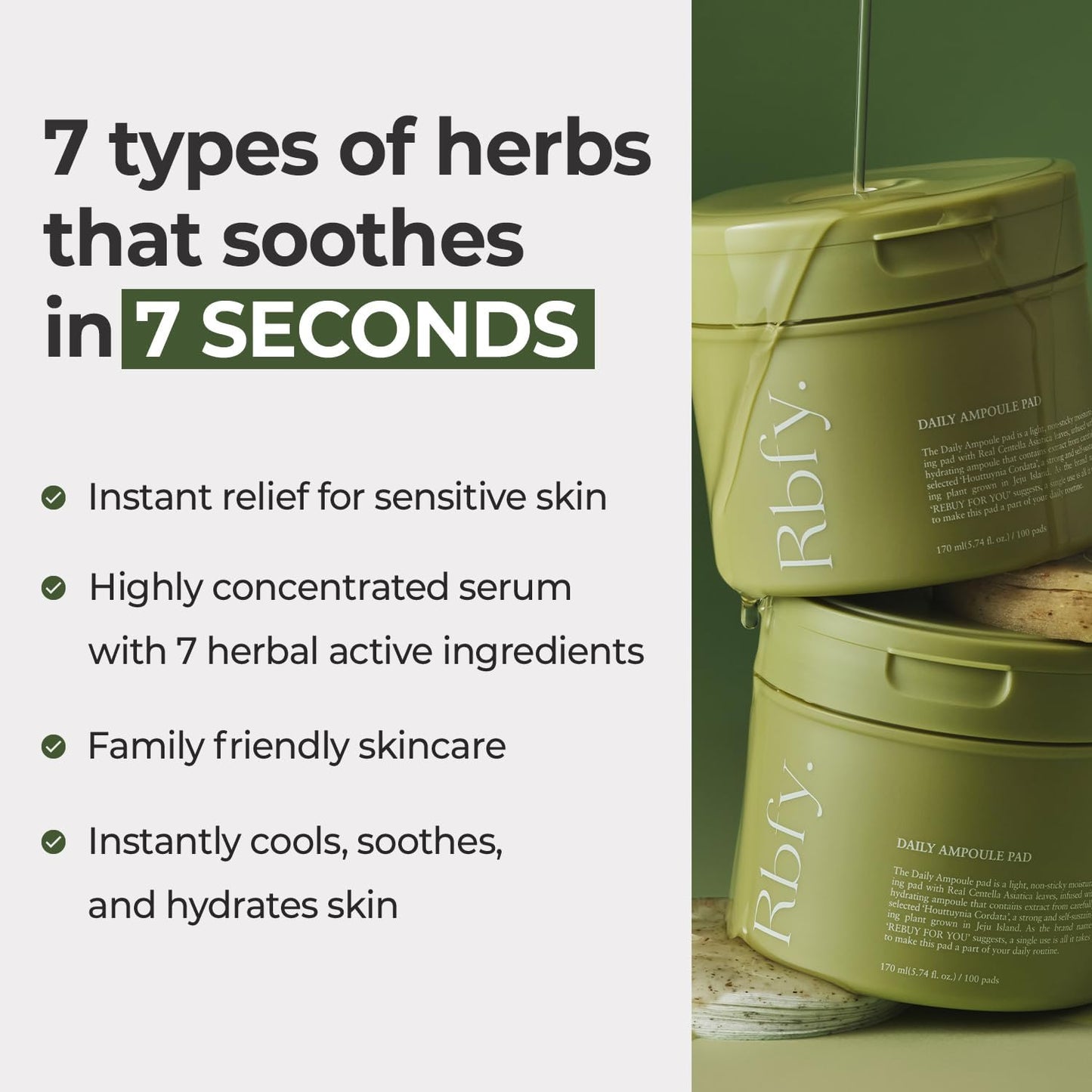 Daily Ampoule Pad – Centella Asiatica Infused Toner Sheets with Antioxidant Deep Nourishing Plant Extracts and Separate Ampoule Pouch for Skin Radiance – (100 Pads)