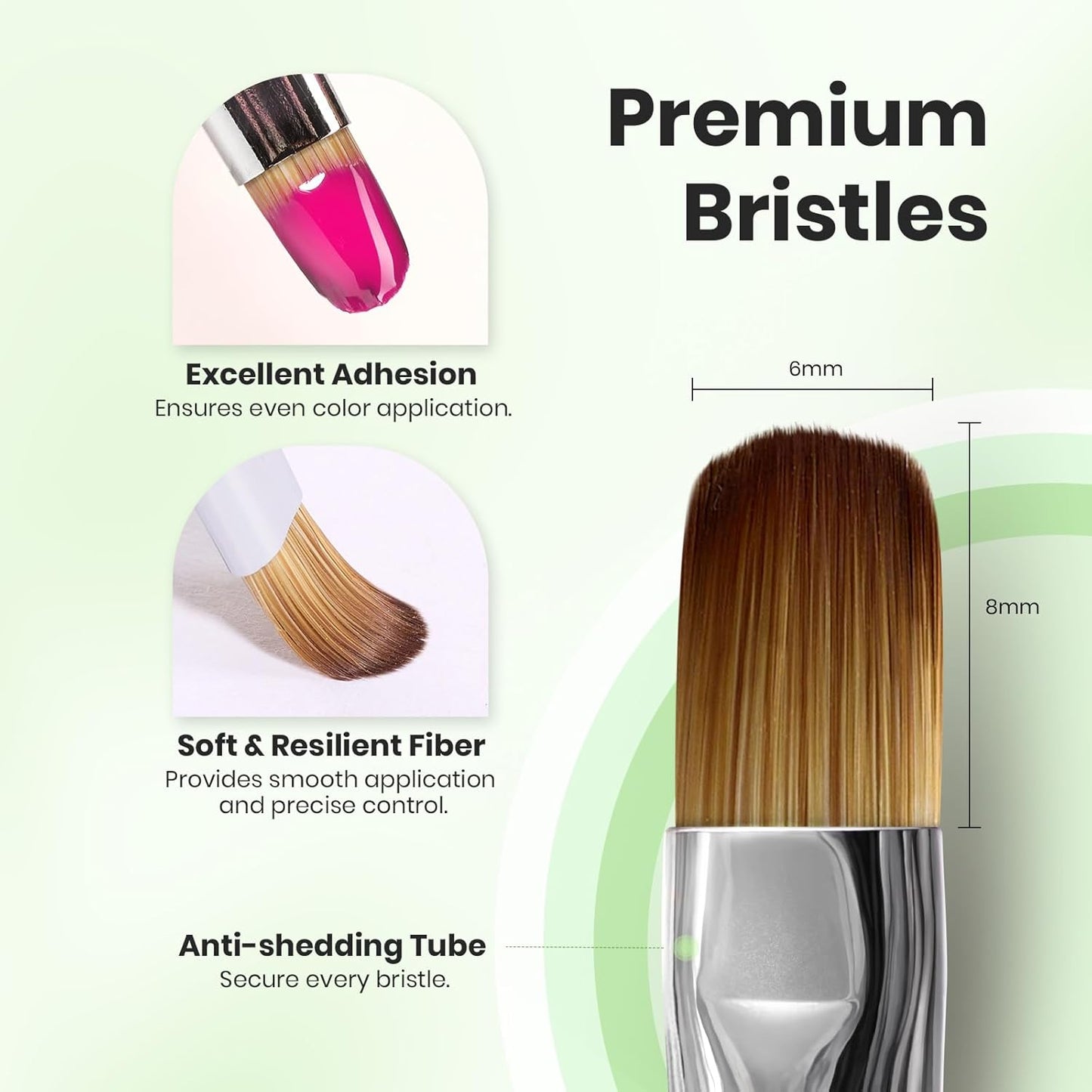 Beetles Nail Art Brushes, Clean Up Brush Gel Polish Nail Art Design Pen Painting Tools Fingernail Brush Nail Cleaning Brush Nail Art Liner Brush and Nail Dotting Pen Salon Diy at Home