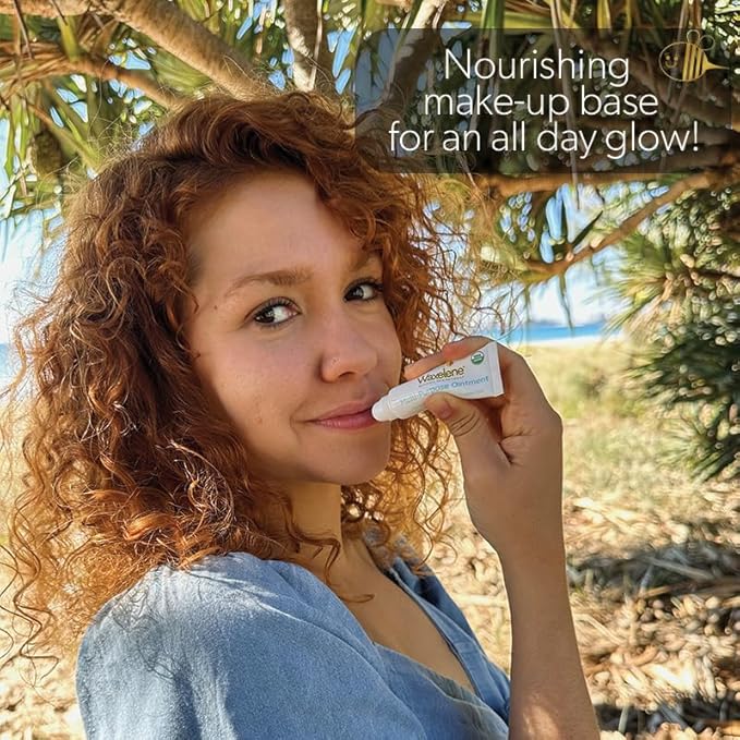 Waxelene Original Lip Tube 3 Piece, Best Lip Balm Ever Organic Calming Multipurpose Ointment Baby Eczema Dry Sensitive Skin Body Hand Face Moisturizer