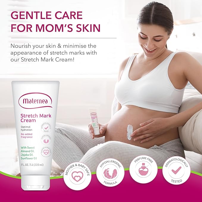Stretch Mark Cream - Provides Optimal Skin Hydration and Improves its Appearance. 7.44 FL. OZ. (220ml)