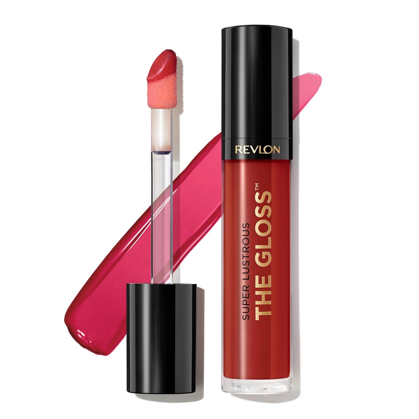 Revlon Super Lustrous Lip Gloss, Non-Sticky, Hydrating, High Shine Finish, 247 Desert Spice, 0.13 oz
