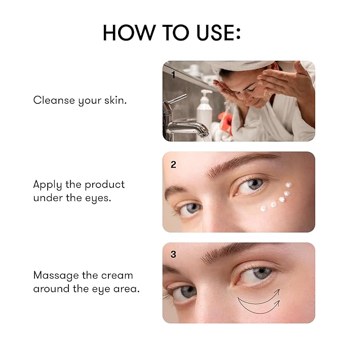 Sane Eye Cream for Dark Circles and Puffiness Treatment with Caffeine and Niacinamide - 0.68 fl oz, Hydrating Eye Cream for Dark Circles, Mornings without Puffiness