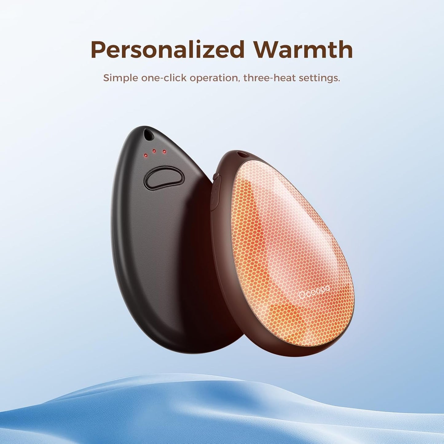 OCOOPA Women Rechargeable Hand Warmers 2 Pack, Portable, Stylish, Diamond-Shape Magnetic Electric Handwarmer, Reusable Pocket Heater, 2025 Tech Gifts for Christmas, Raynaud, Hiking, Camping, UT4 Rare