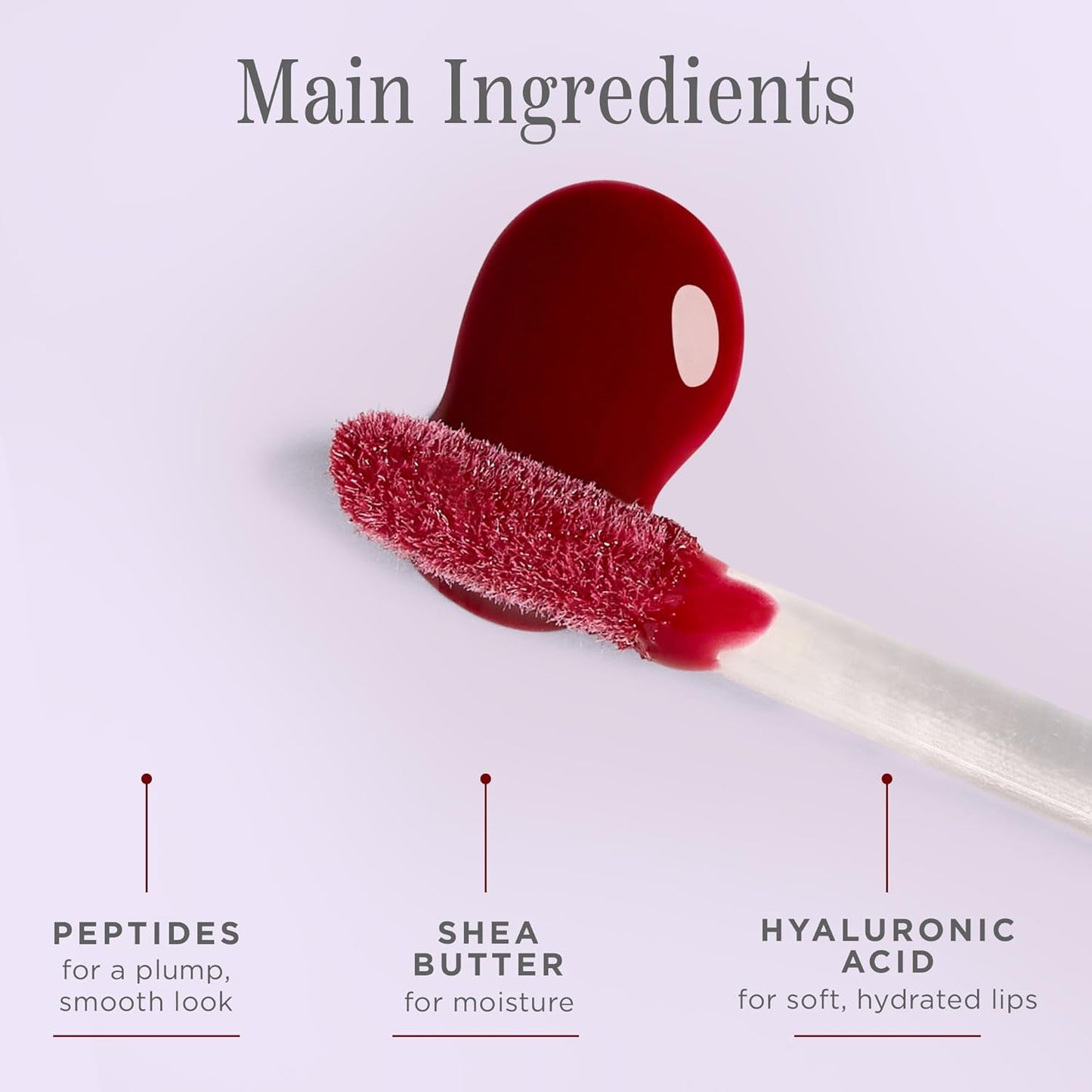 Côte Beauty's Tempted Peptide Lip Shine, Ultra Hydrating & Long-Lasting Warm Berry Plumping Lip Gloss for Women with Hyaluronic Acid, Shea Butter & Jojoba Oil, Vegan & Cruelty-Free, 0.12 Fl Oz