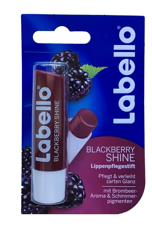 Labello Watermelon Shine, Labello Blackberry Shine, Labello Cherry Shine Lip Balm Bundle