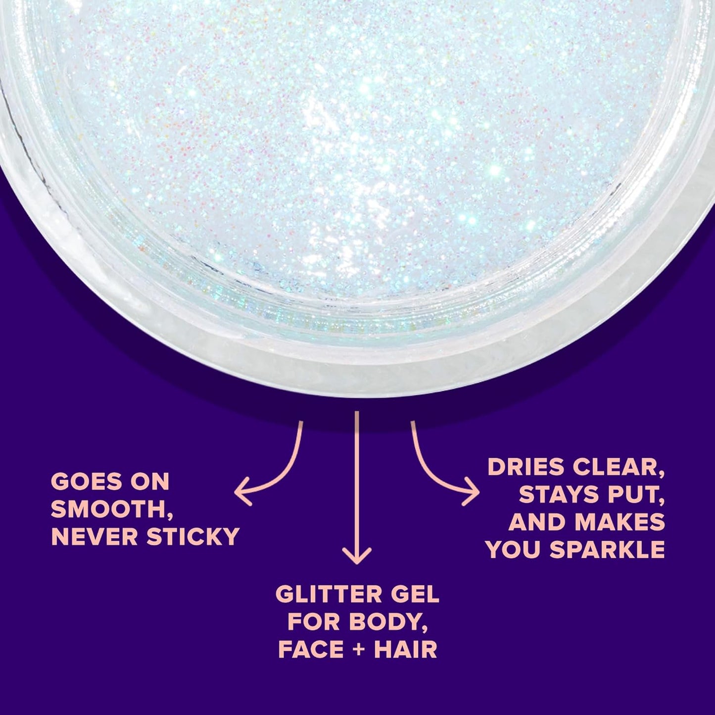 Unicorn Snot Face & Body BIO Glitter - Cosmetic-Grade Holographic Glitter Gel - Plant-Based Glitter Makeup for Festivals, Raves, Anime Cosplay - Safe for Face, Easy Application & Removal (Galaxy)