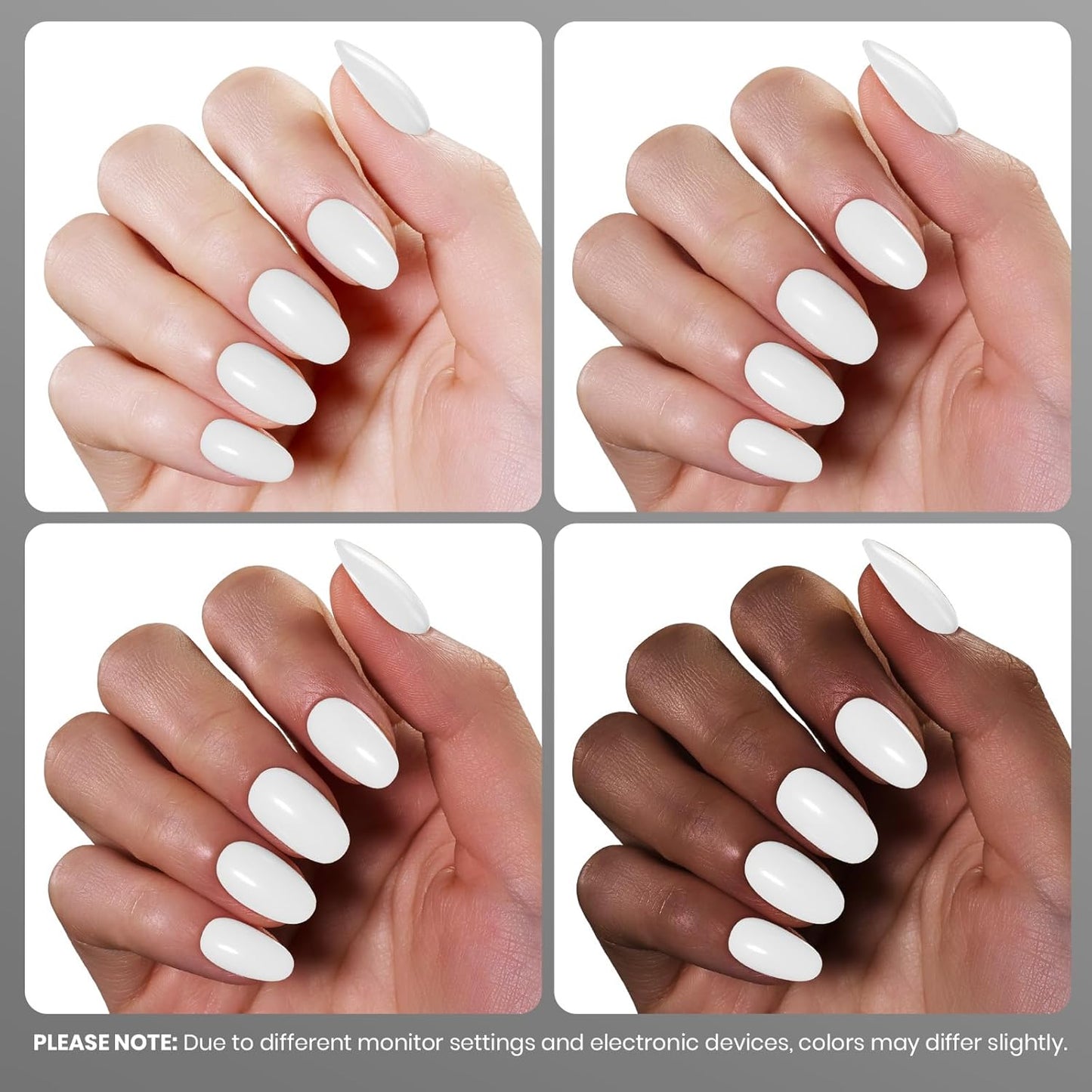 Beetles White Gel Nail Polish,15ml French UV Nail Polish Soak Off Nail Art Manicure Salon DIY Design Home Snowdrop Gift for Woman Colorful Bottle Gel