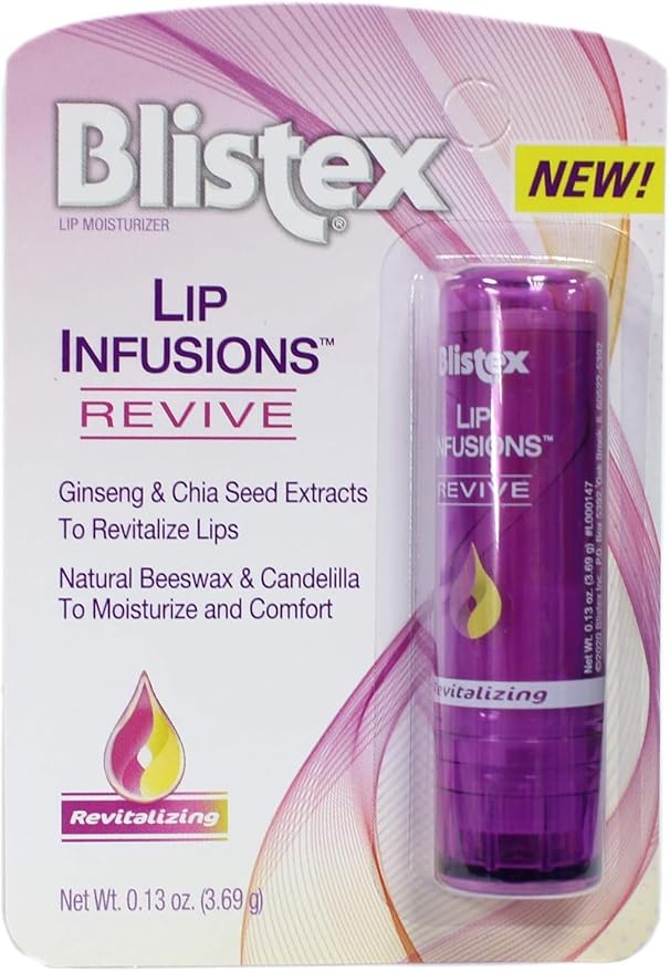 Blistex Lip Infusions Revive Lip Moisturizer 0.13 Ounce (6 Pack)