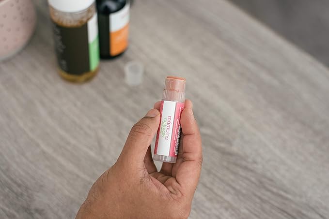 Mambino Organics Kissable Lips Glossy Vegan Lip Balm, Juicy Red Grapefruit, 7 G, 3 Pack