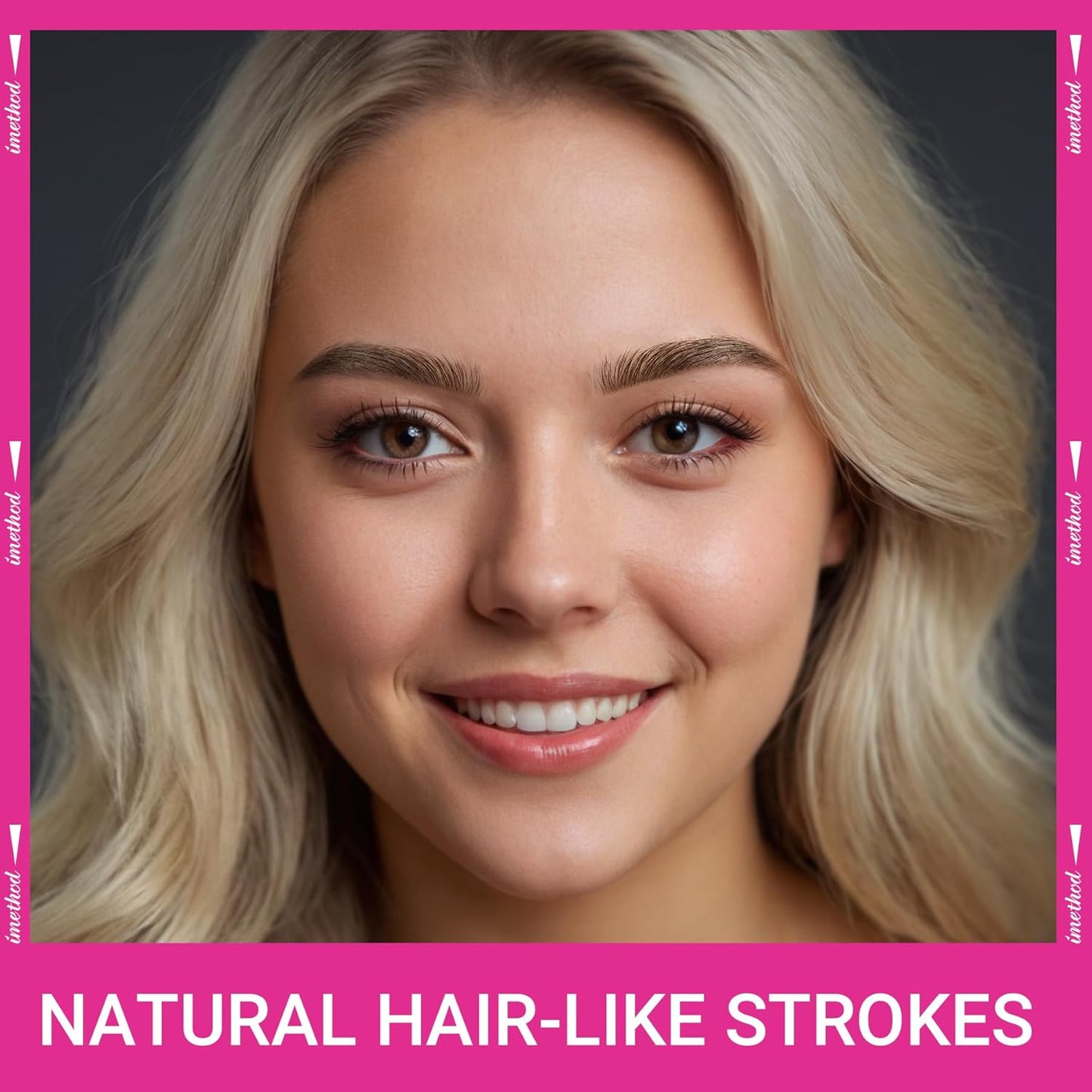 iMethod Eyebrow Pen - Eyebrow Pencil Magic 2-in-1 Eye Brow Pencils for Women with 4-Fork-Tip and Precise Brush-Tip Create Natural Hair-Like Brows, Last All Day, Microblading Eyebrow Pen, Dark Brown