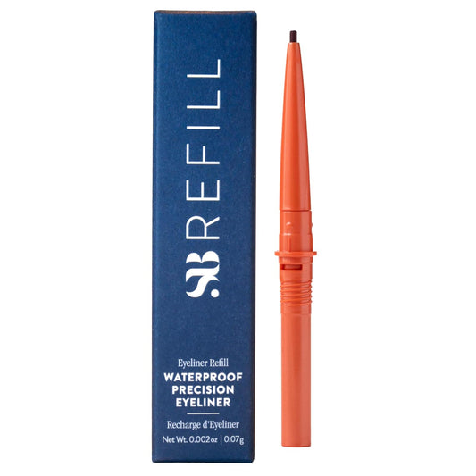 SOSHE Beauty - Waterproof Precision Eyeliner Refill | 1.5mm Smudge-Proof Gel Liner | Cruelty-Free, Certified Plastic Negative (Nights in Bordeaux - Deep Plum, REFILL)