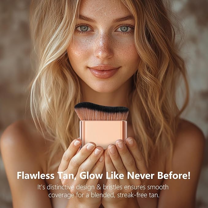 docolor Self Tanner Brush Body Makeup Brush for Flawless Face and Body Makeup, Sunless Tanner Blending Brush Body Brush for Self Tanner, Bronzer, Foundation, Vegan & Cruelty Free
