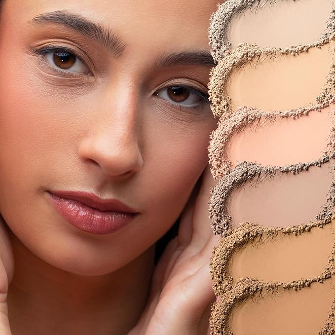 Lamel OhMy Clear Face Powder - Light Natural Coverage & Suet Control - Cruelty Free - Sand Beige N.405