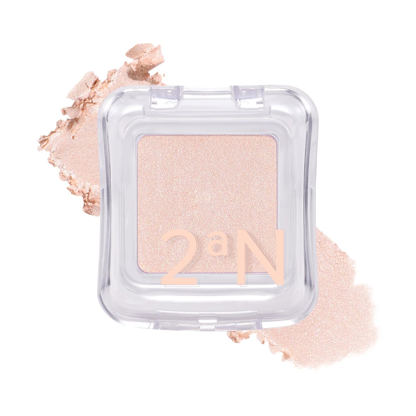 2aN Pure Glash Highlighter – Glass-Like Sheen Powder Highlighter for a Natural, Radiant Glow | Buildable, Long-Lasting, Lightweight Formula (SHELL, 0.8oz)