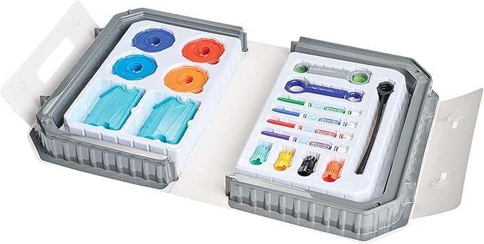 Crayola Colourwhirls Battle Arena Art Game, DIY Gyro Spin Art Toy, 4 Battling Spinning Top Toys, Birthday, Holiday for Kids, Ages 6+