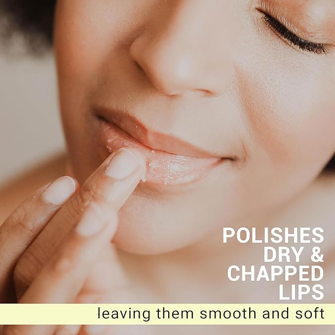 Organic Lip Scrub Mint - USA Made Exfoliating Lip Scrub with Natural & Organic Ingredients, Moisturizing Lip Exfoliator Scrub for Dry Lips, Lip Scrubber Exfoliator & Sugar Scrub for Smooth Lips