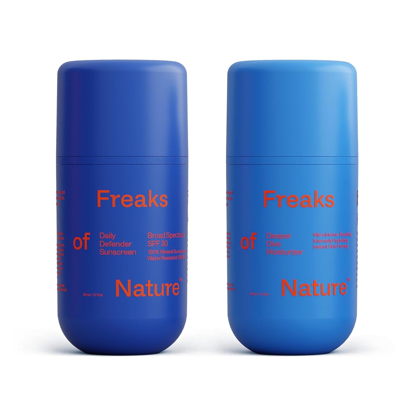 Daily System Bundle | Deeper Dive Moisturizer Serum & Daily Defender SPF 30 | Hydrating, Firming & Sun Protection | Natural, Eco-Friendly, Reef-Safe, Cruelty-Free | Suitable for All Skin Types