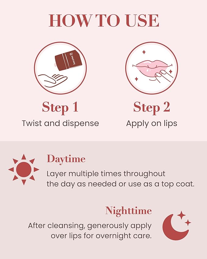 Sooryehan Tinted Lipcerin Lip Balm (0.5fl oz) - Age-Defying, Plumping, Hydrating, Nourishing Lip Care for Dry, Chapped Lips. Korean Skin Care. Peptides, Collagen, Shea Butter, Plant-Based Squalane.